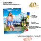 Pack 2 = 1 calendrier 2025 + plaque métal collector