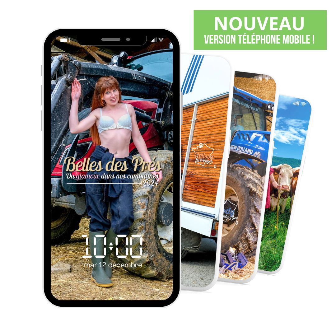 Calendrier Belles des Prés 2024 version numérique - Téléphone mobile