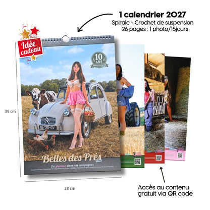 Pack 1 calendrier Belles des Prés 2027